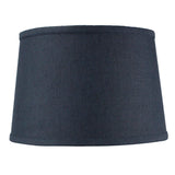 Hardback Shallow Drum Lamp Shade Textured Slate 12"W x 8"H from LampsUSA