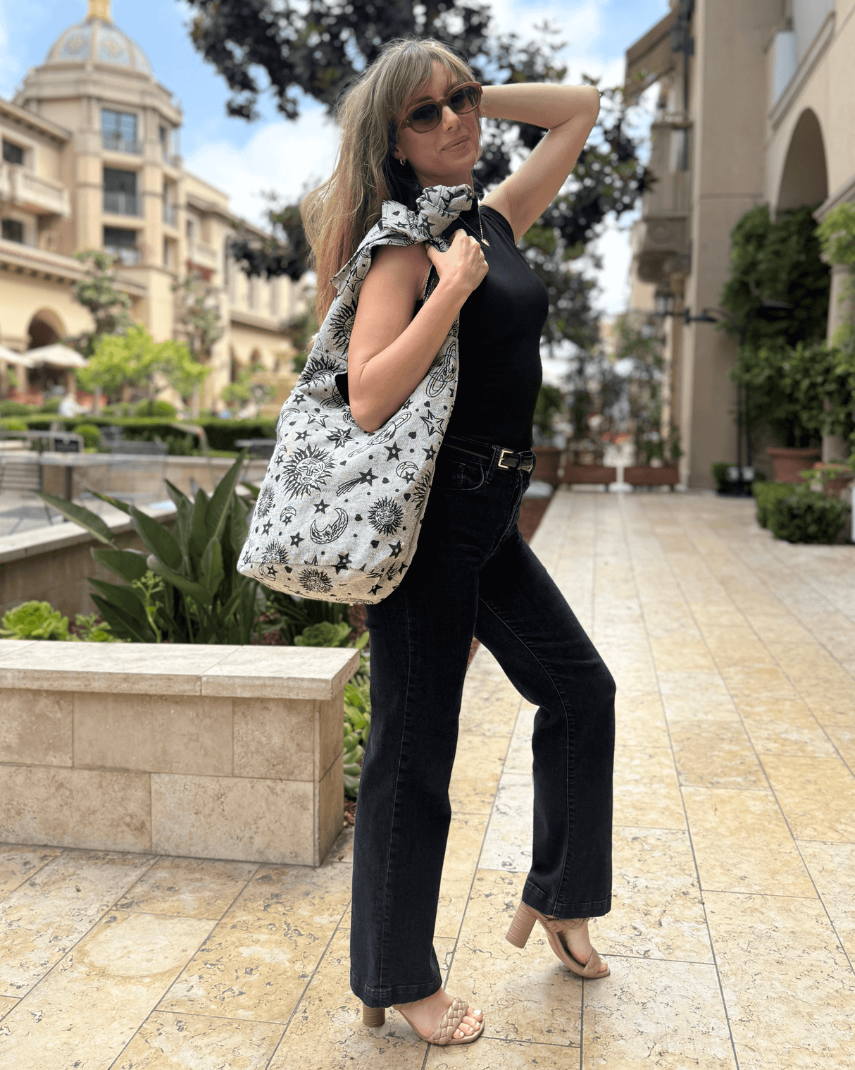Kathmandu Collection Celestial Print Hobo Bag from Jupiter Gear
