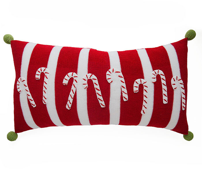 Candy Cane Lumbar Pillow from Melange Collection