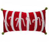 Candy Cane Lumbar Pillow from Melange Collection