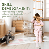 3in1 Swing & Climbing Set: Rope Ladder, Gym Rings & Disc Swing from Goodevas