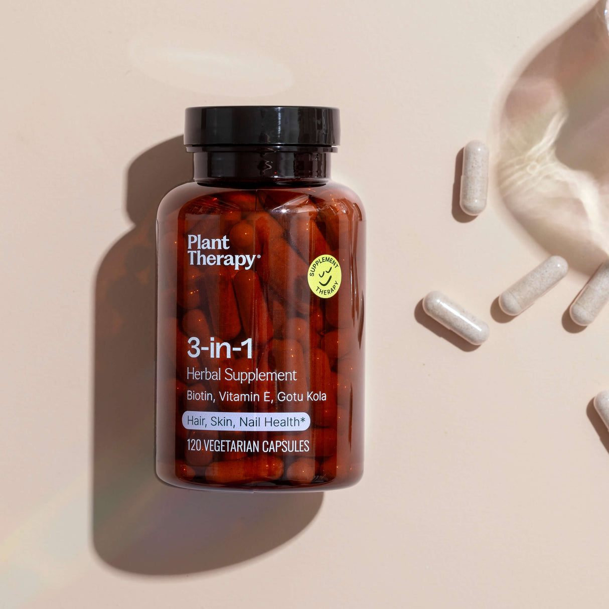 Three-in-one Hair, Skin & Nails Herbal Supplement - 120 Capsules from Plant Therapy