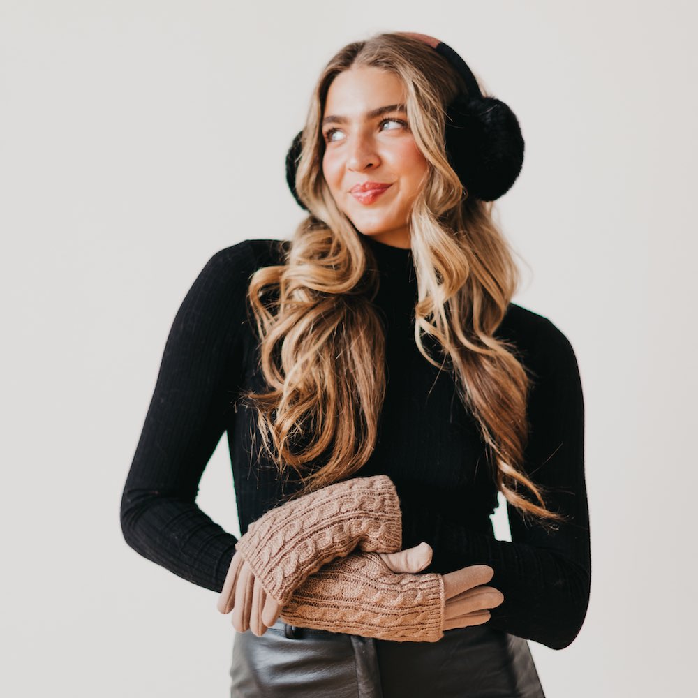 3 in 1 Cable Knit Gloves from Pretty Simple
