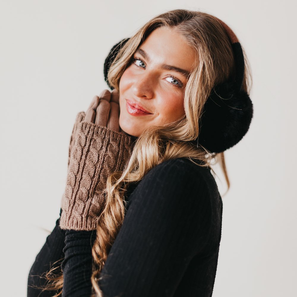 3 in 1 Cable Knit Gloves from Pretty Simple