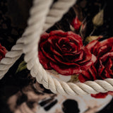 Vintage Flower Skull Shoulder Beach Bag From Zapps Clothing