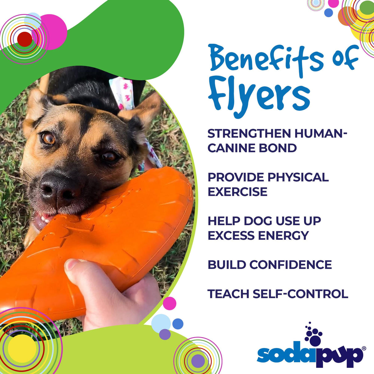 Bottle Top Flyer Durable Rubber Retrieving Frisbee - Orange From SodaPup