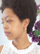 Bitty Flower Hoops from Ash & Rose