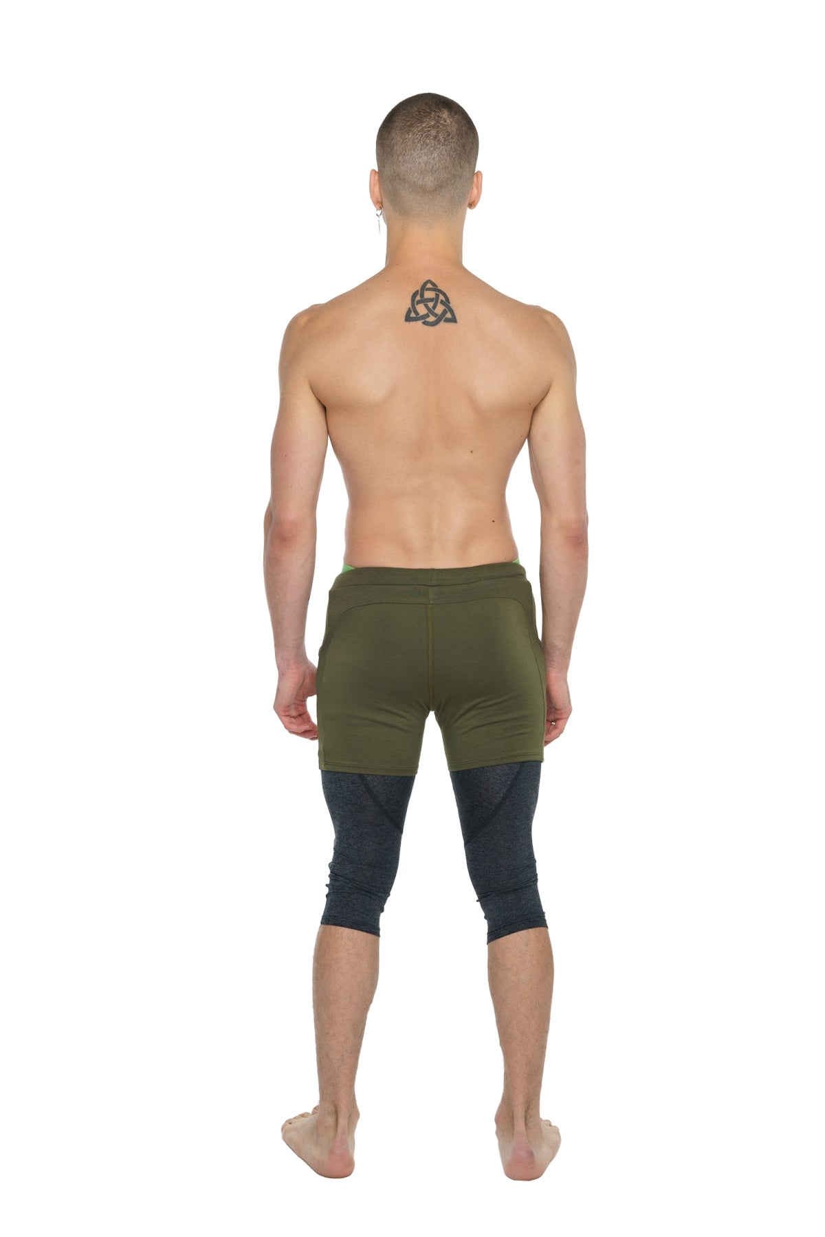 Transition Yoga Short (Army Green) from 4-rth