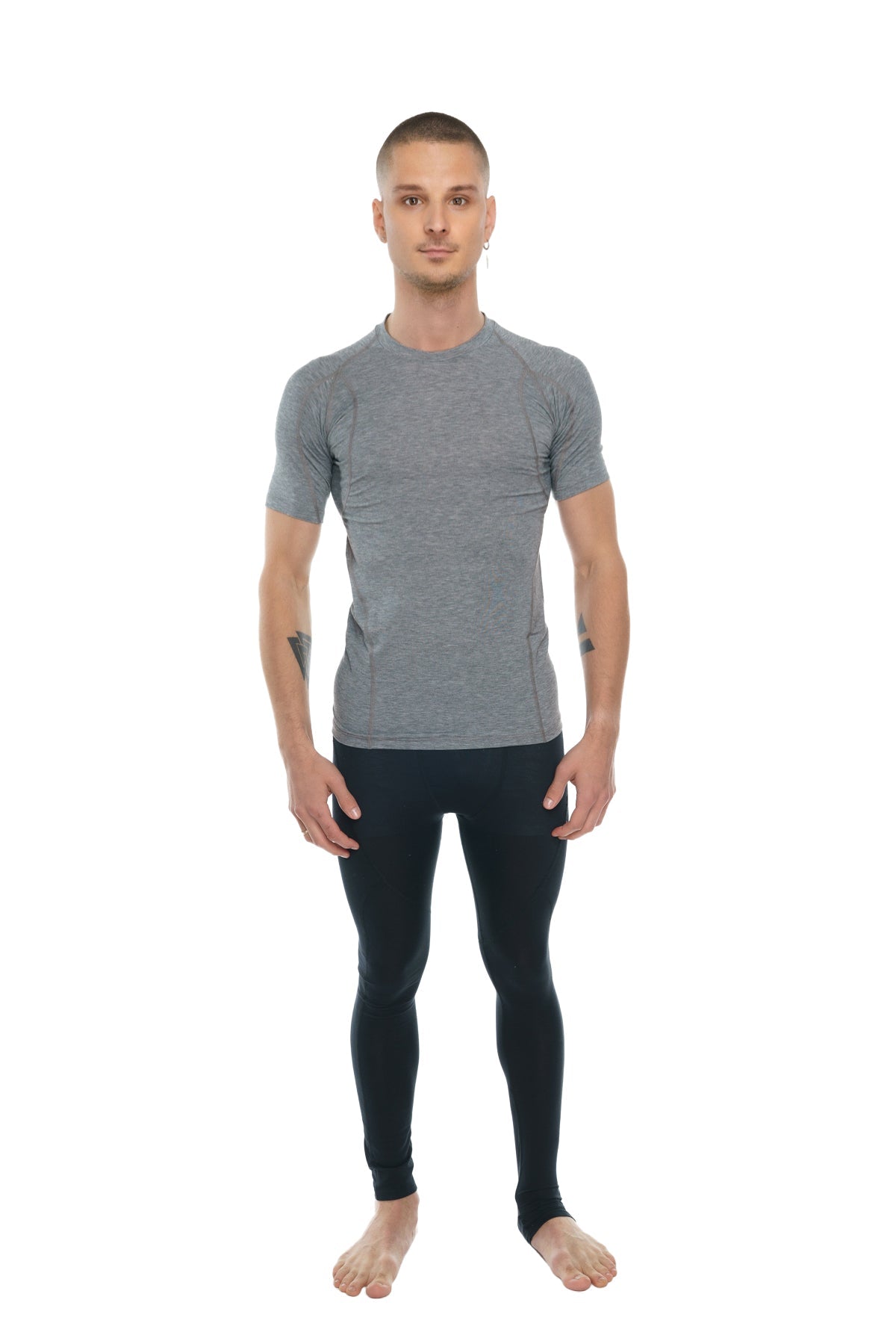 Designer Raglan Crew-Neck Tee (Steel Gray) from 4-rth