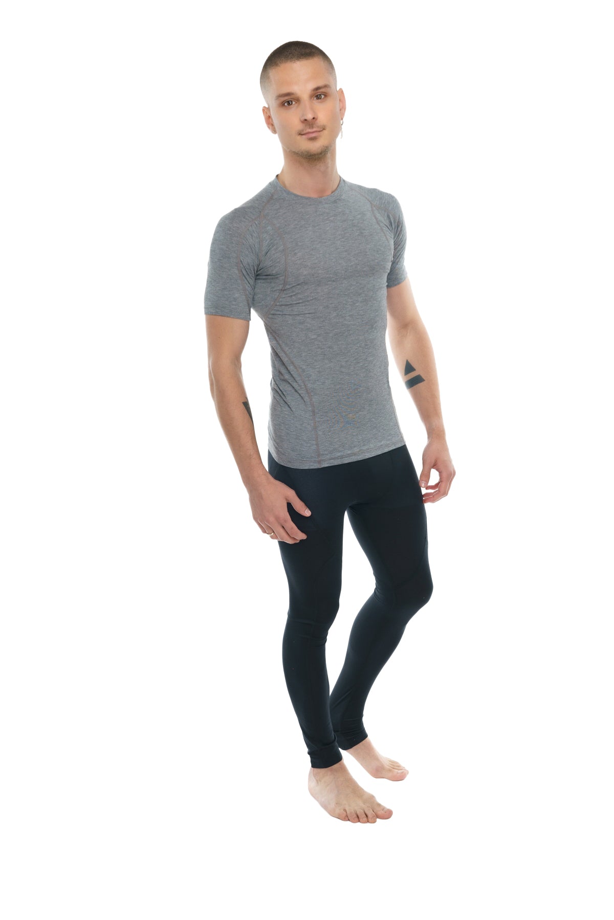 Designer Raglan Crew-Neck Tee (Steel Gray) from 4-rth