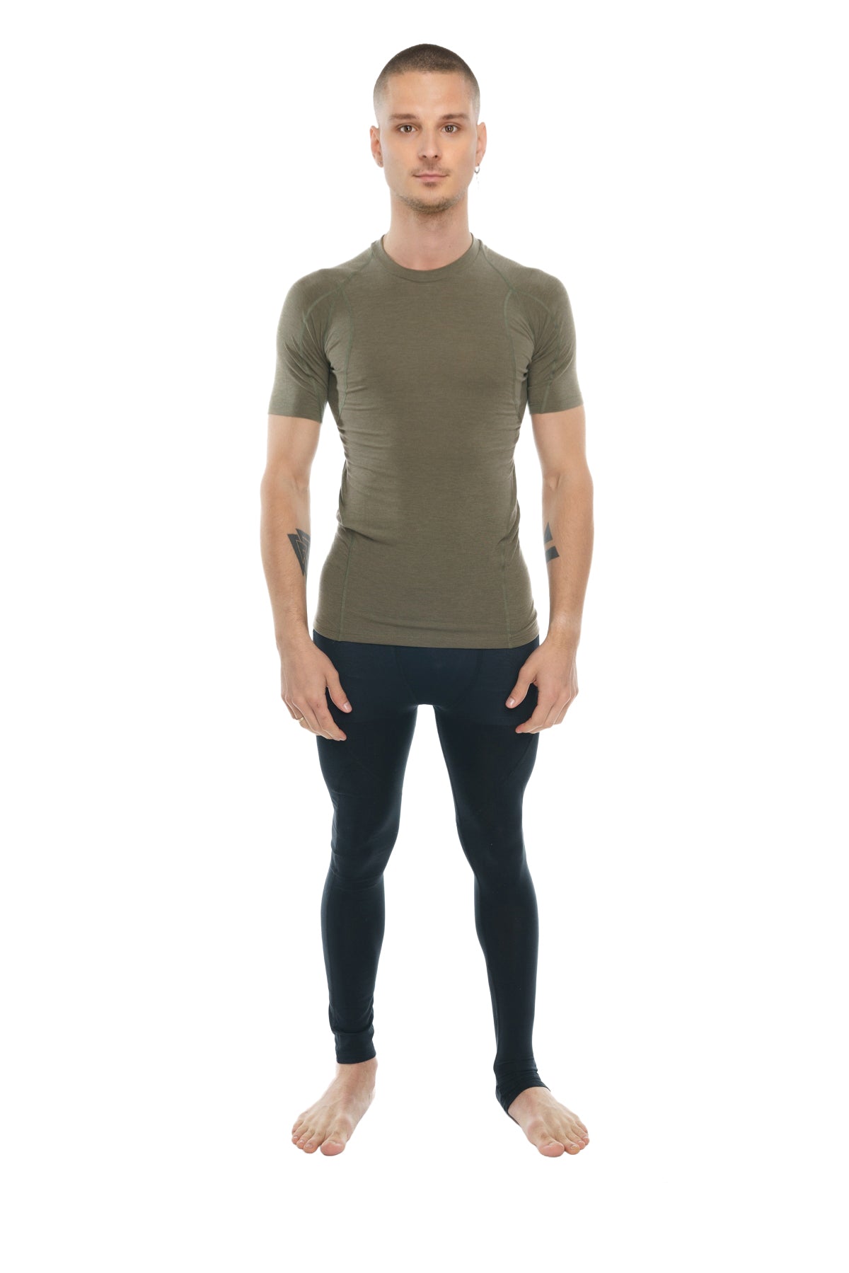 Designer Raglan Crew-Neck Tee (Olive Green) from 4-rth