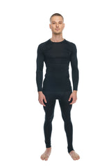 Designer Raglan Crew-Neck Tee - Long Sleeve (Carbon Black) from 4-rth