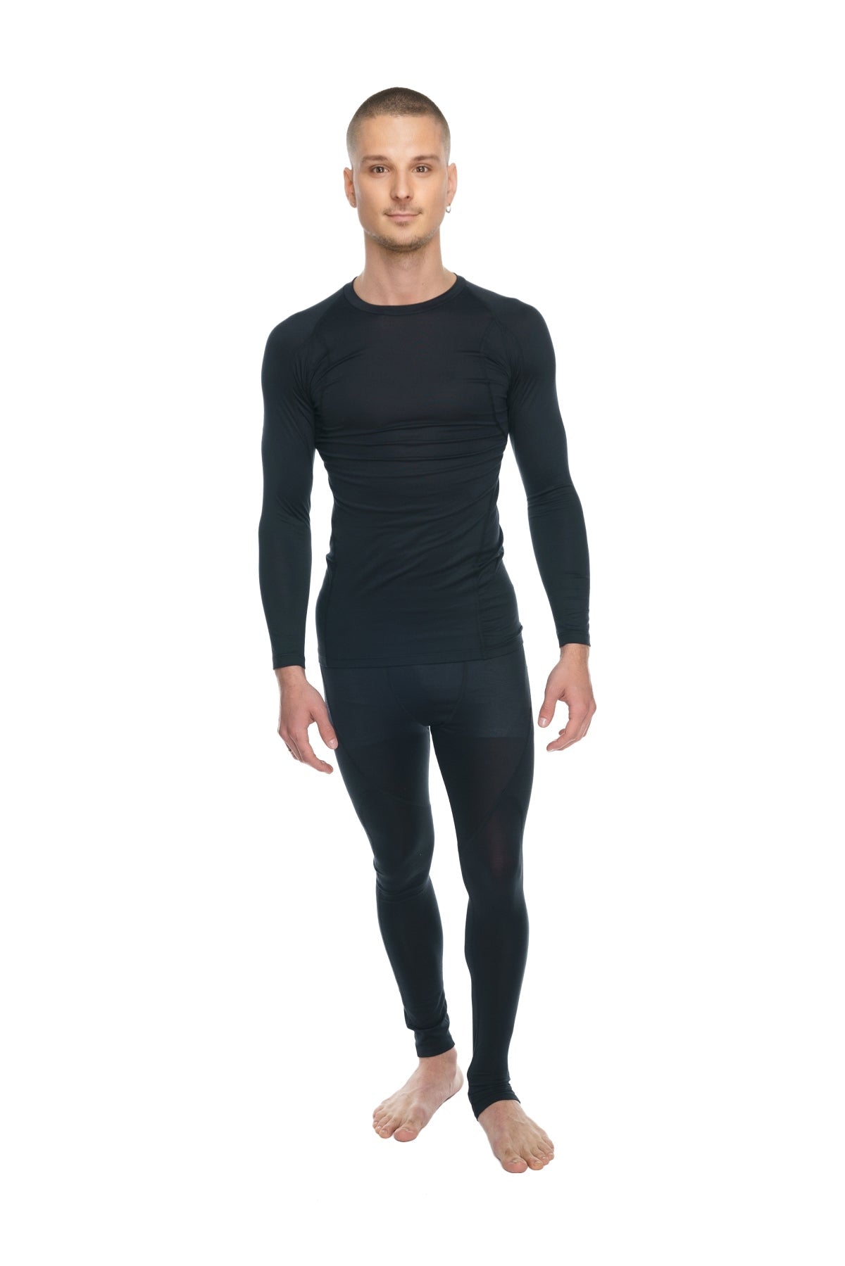 Designer Raglan Crew-Neck Tee - Long Sleeve (Carbon Black) from 4-rth