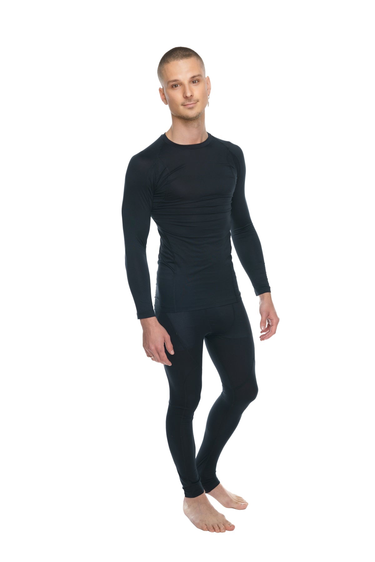 Designer Raglan Crew-Neck Tee - Long Sleeve (Carbon Black) from 4-rth