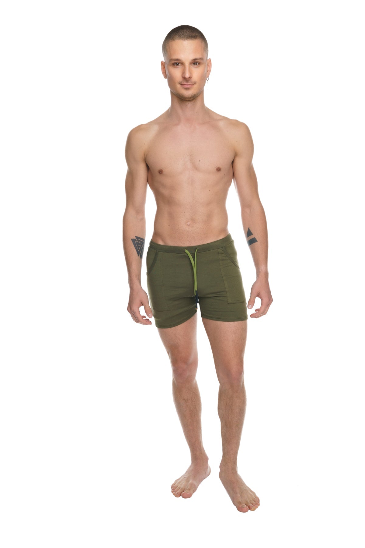 Transition Yoga Short (Army Green) from 4-rth
