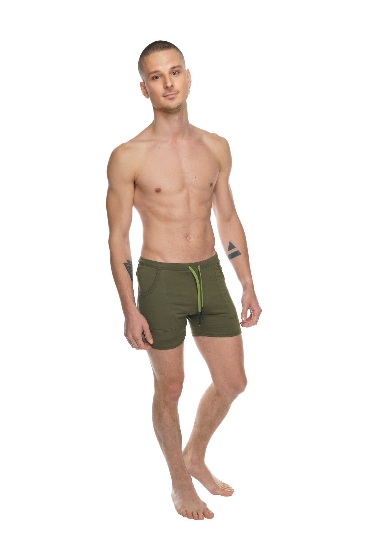 Transition Yoga Short (Army Green) from 4-rth