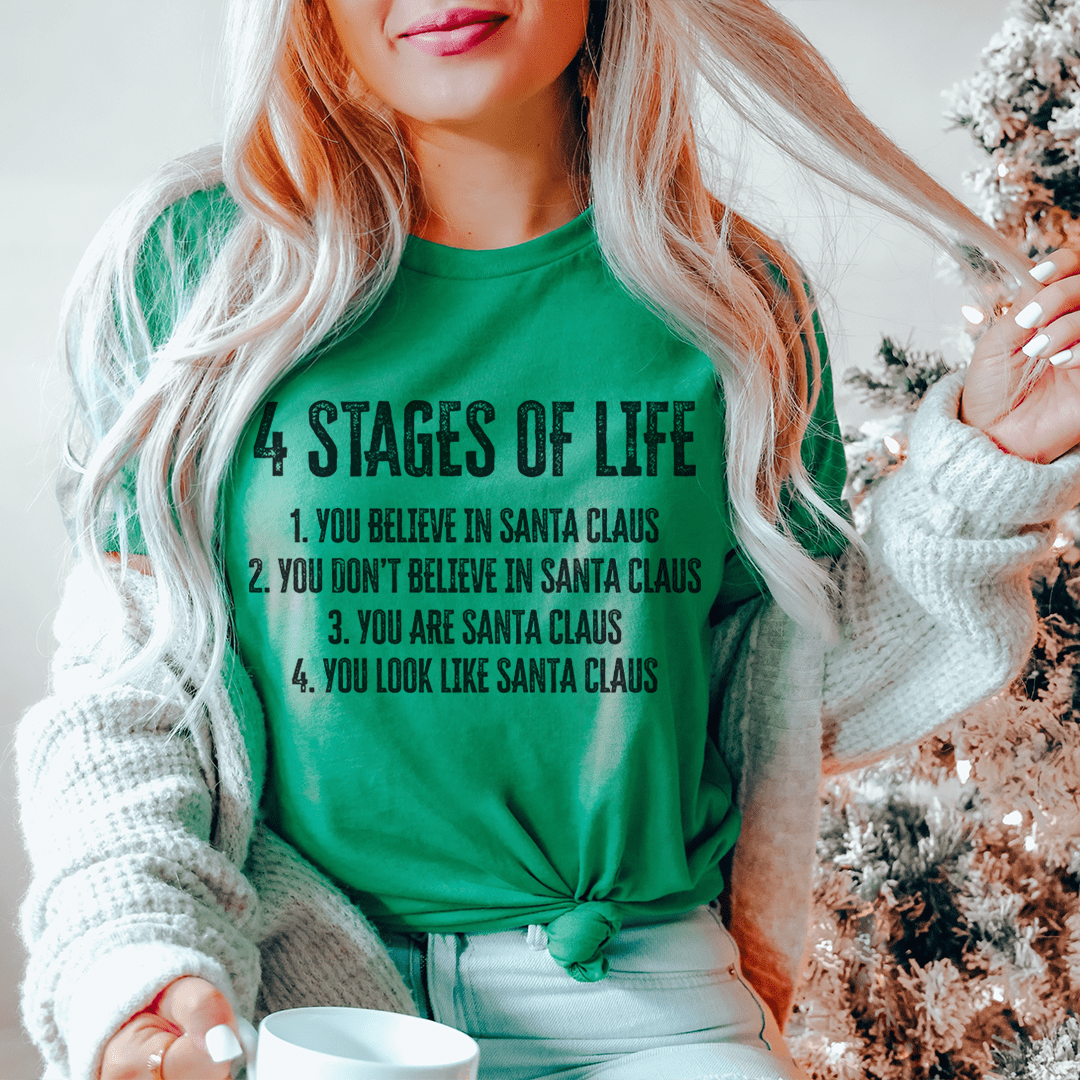 Four Stages Of Life Christmas Tee From Peachy Sunday
