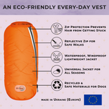 Sustainable Eco-Friendly Dog Jacket / Vest - Made in Ukraine from Bonne et Filou