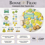 Congrats Themed Dog Treats Gift Box from Bonne et Filou