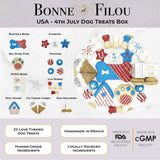 USA Themed Dog Treats Gift Box from Bonne et Filou