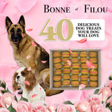 40 Count Dog Macaron Treats Gift Box from Bonne et Filou
