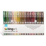 Gel Pens, Soft Grip, 24 Earth Tone Colors from KINGART