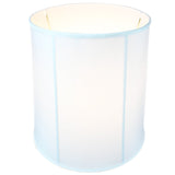 Large 14"x16"x17" Drum Lampshade White Shantung, Large Cylinder Replacement Lamp Shade for Tall Table Lamps from LampsUSA