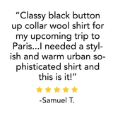Midweight - Men's Long Sleeve Button Up 100% Merino Wool from Minus33 Merino Wool Clothing