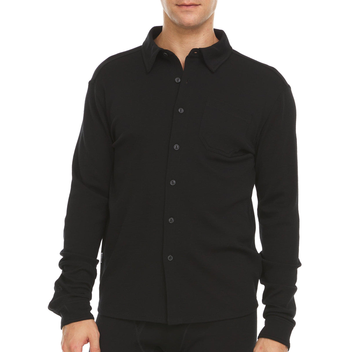 Midweight - Men's Long Sleeve Button Up 100% Merino Wool from Minus33 Merino Wool Clothing