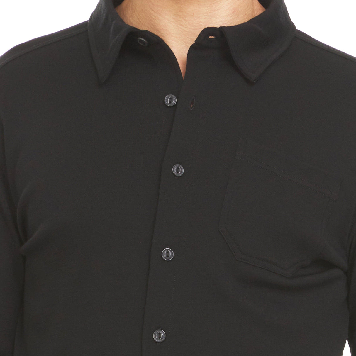 Midweight - Men's Long Sleeve Button Up 100% Merino Wool from Minus33 Merino Wool Clothing