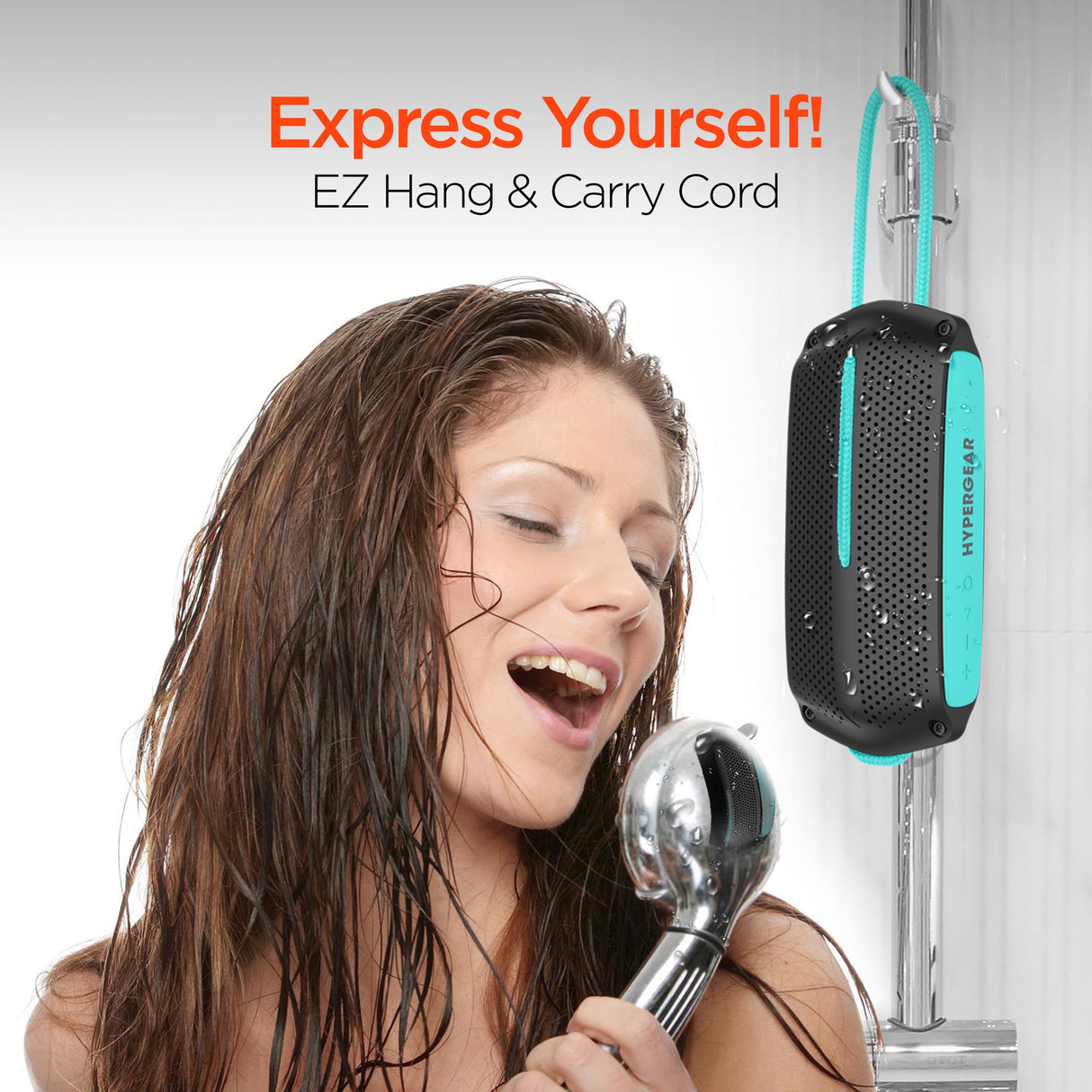 HyperGear Wave Water Resistant Wireless Speaker with Extended Battery Life (WATER-PRNT) from Jupiter Gear