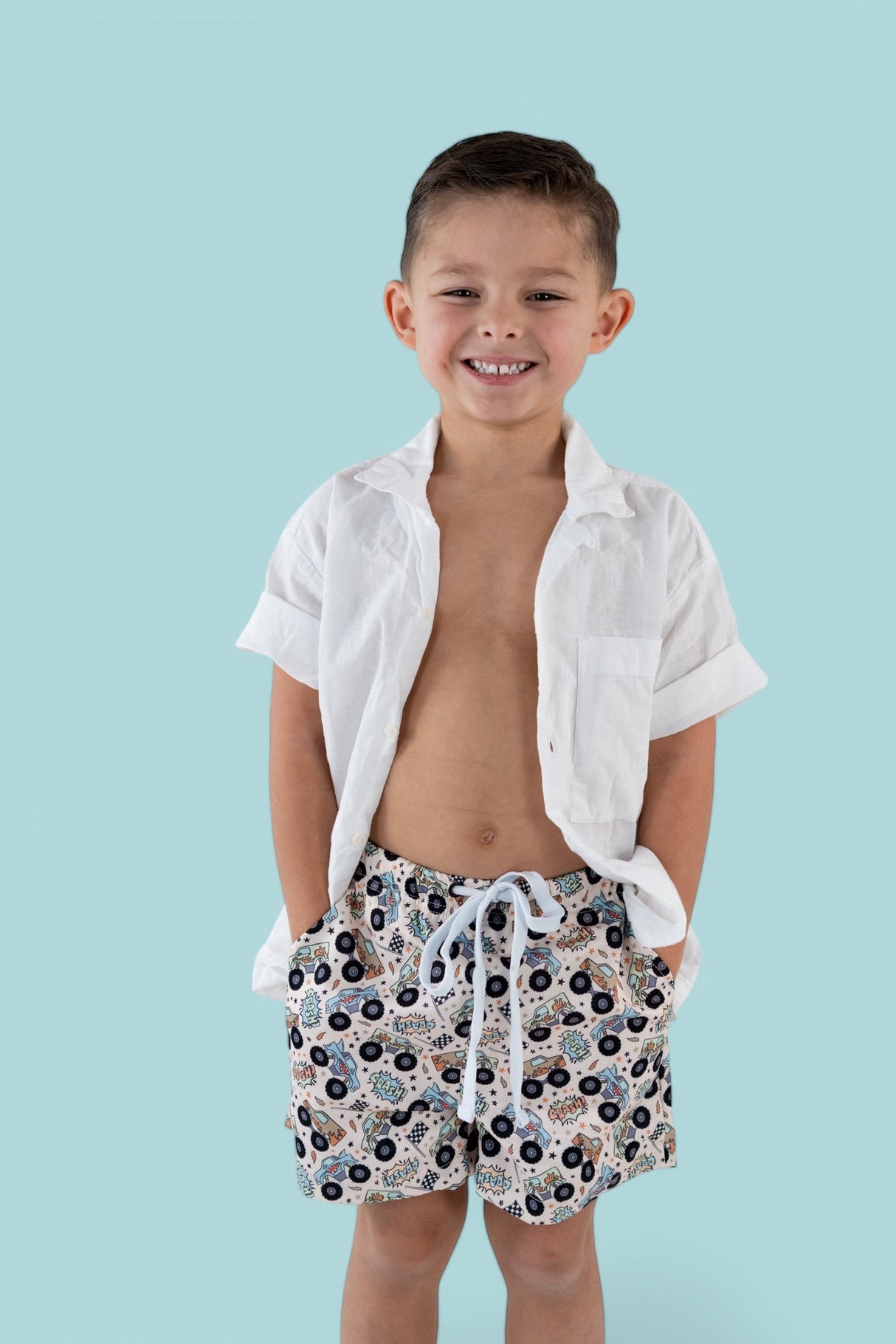 CRASH HARD BOY'S DREAM SWIM TRUNKS from DREAM BIG LITTLE CO