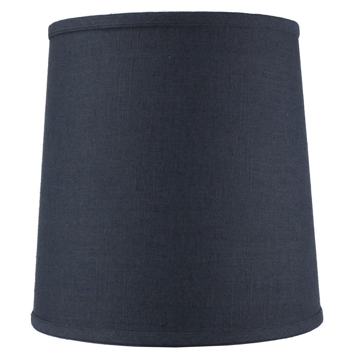Drum Lamp Shade Textured Slate Navy Blue 12"W x 12"H From LampsUSA