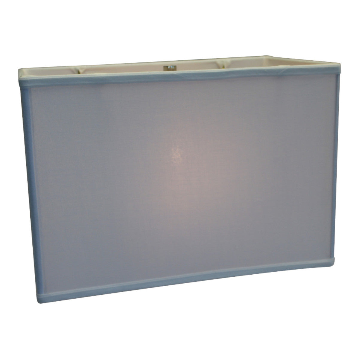 Rectangular 16"W x 11"H Drum Lampshade Softback White From LampsUSA