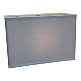 Rectangular 16"W x 11"H Drum Lampshade Softback White From LampsUSA