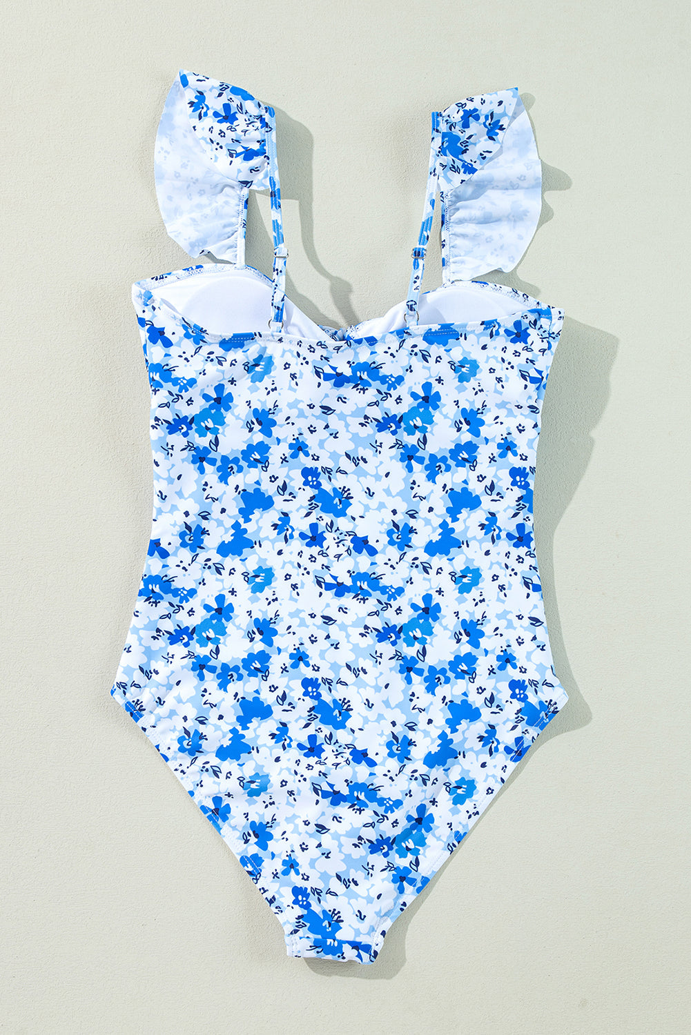 Mya Floral Ruffled Strap One Piece Swimsuit from Threaded Pear