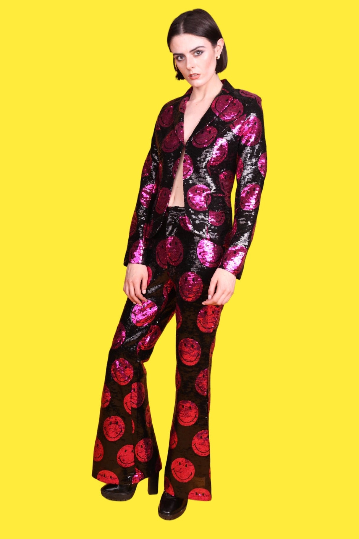 Any Old Iron x Smiley Pink Blazer Jacket from Any Old Iron