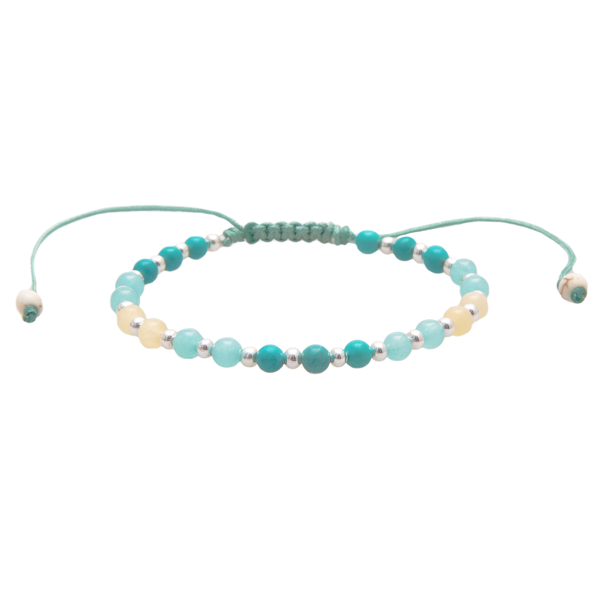 Anti-Anxiety + Healing 4mm Metal Accent Healing Bracelet  From LotusAndLuna