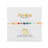 Aloha State of Mind 4mm Metal Accent Healing Bracelet  From LotusAndLuna