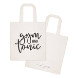 Gym and Tonic Cotton Canvas Tote Bag from The Cotton & Canvas Co.
