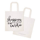 Shopping Is My Cardio Cotton Canvas Tote Bag from The Cotton & Canvas Co.