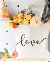 Love Cotton Canvas Tote Bag from The Cotton & Canvas Co.