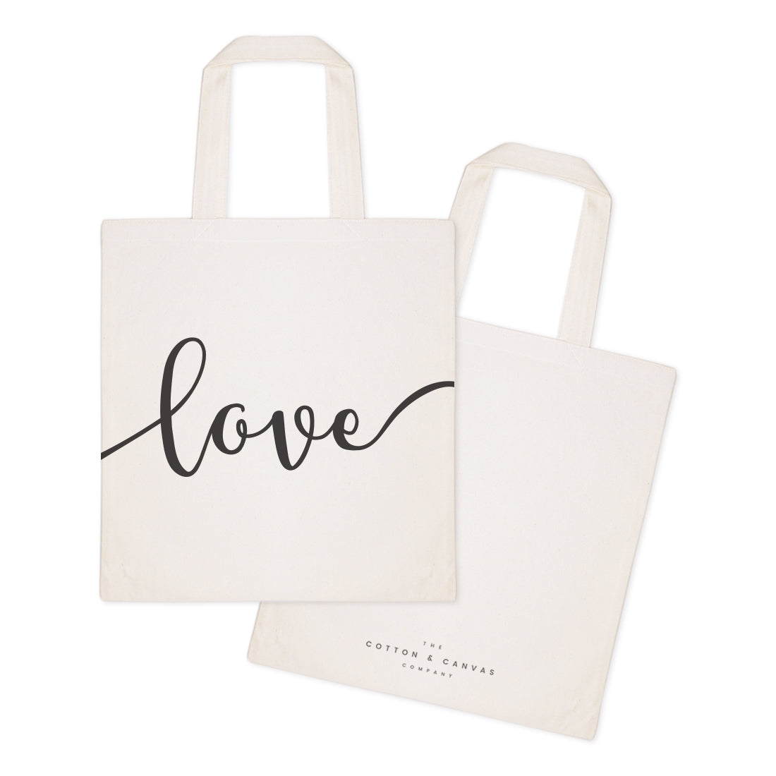 Love Cotton Canvas Tote Bag from The Cotton & Canvas Co.