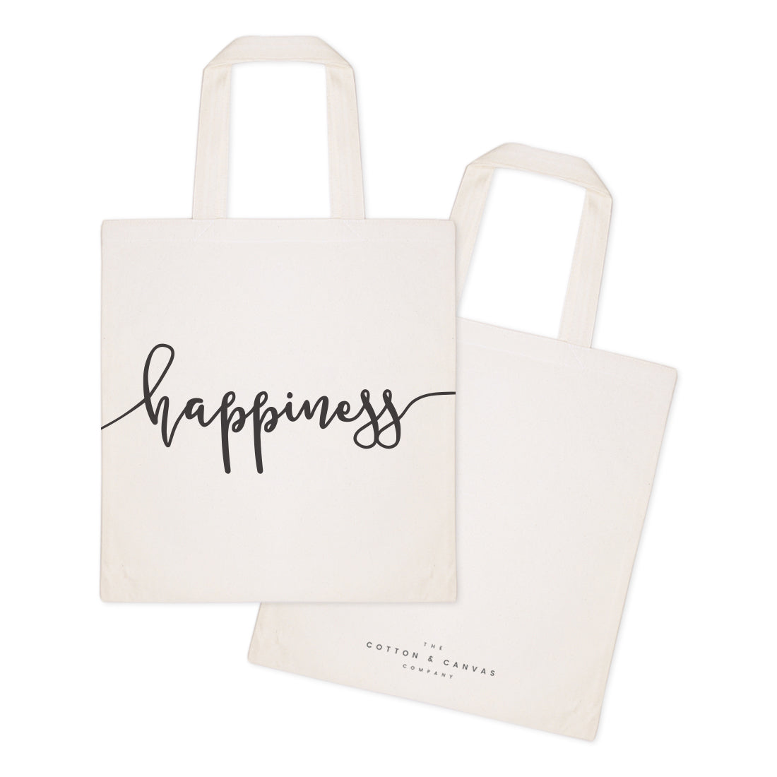 Happiness Cotton Canvas Tote Bag from The Cotton & Canvas Co.