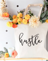 Hustle Cotton Canvas Tote Bag from The Cotton & Canvas Co.