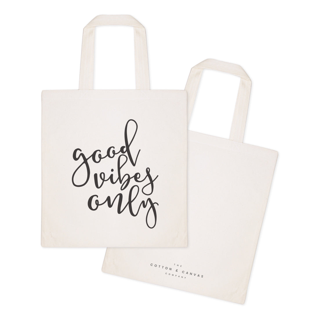 Good Vibes Only Cotton Canvas Tote Bag from The Cotton & Canvas Co.
