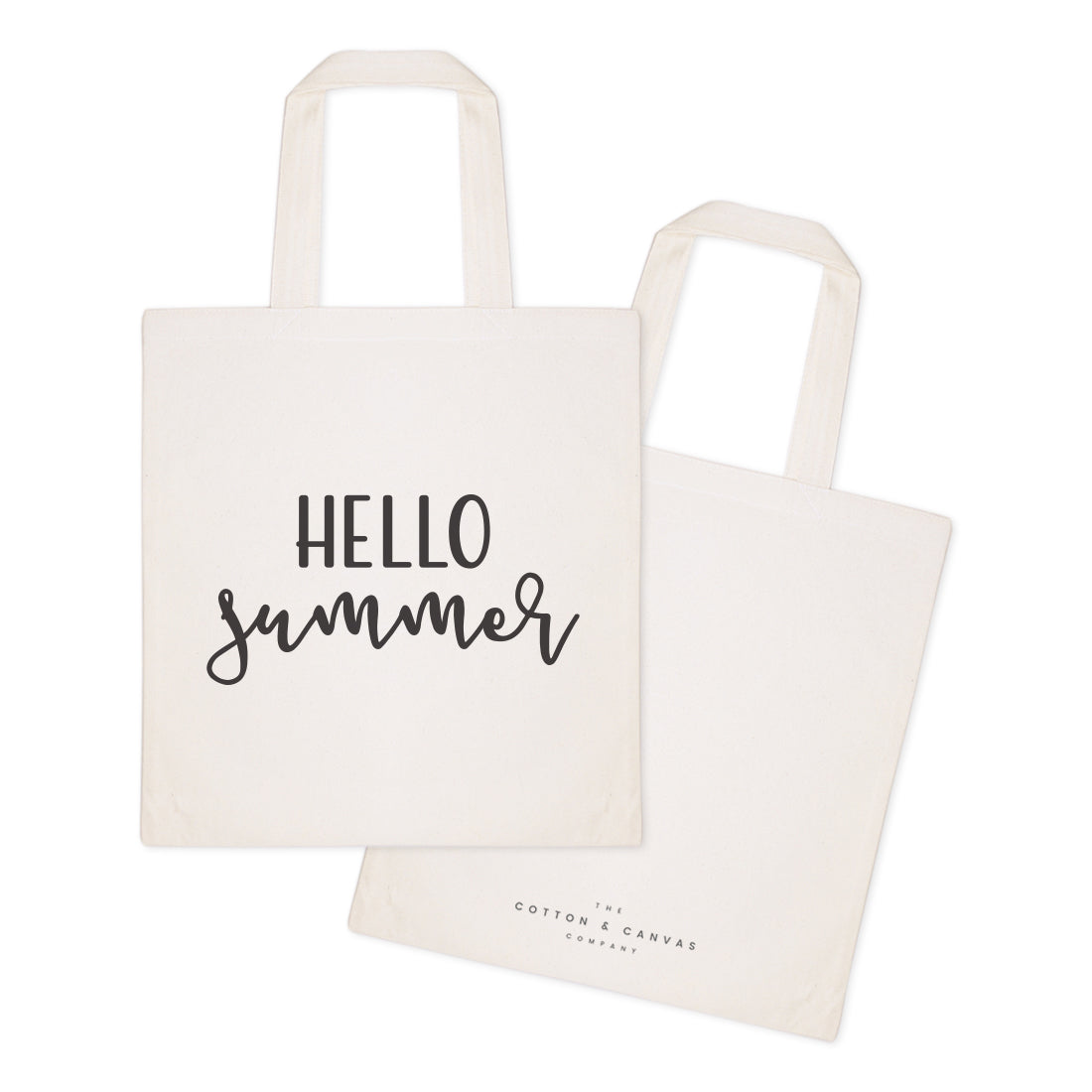 Hello Summer Cotton Canvas Tote Bag from The Cotton & Canvas Co.