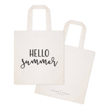 Hello Summer Cotton Canvas Tote Bag from The Cotton & Canvas Co.