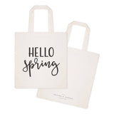 Hello Spring Cotton Canvas Tote Bag from The Cotton & Canvas Co.