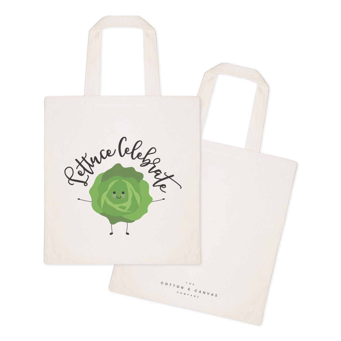 Lettuce Celebrate Cotton Canvas Tote Bag from The Cotton & Canvas Co.